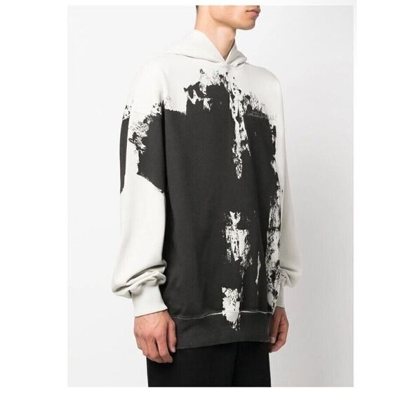 A Cold Wall Men's Paint Effect Brushstroke Black Hoodie Sweatshirt $400 NWT Sz M - Picture 4 of 14